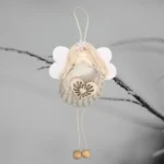 Adorable Seashell Angel - Handmade Coastal Guardian. Made of small seashell, wooden wings and heart.