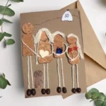 Beautiful homemade anniversary card with White Nancy from Bollington, UK. Perfect for wedding as well.