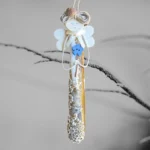 Special Handmade Shell Ornament made of Razor shell and wooden wings.